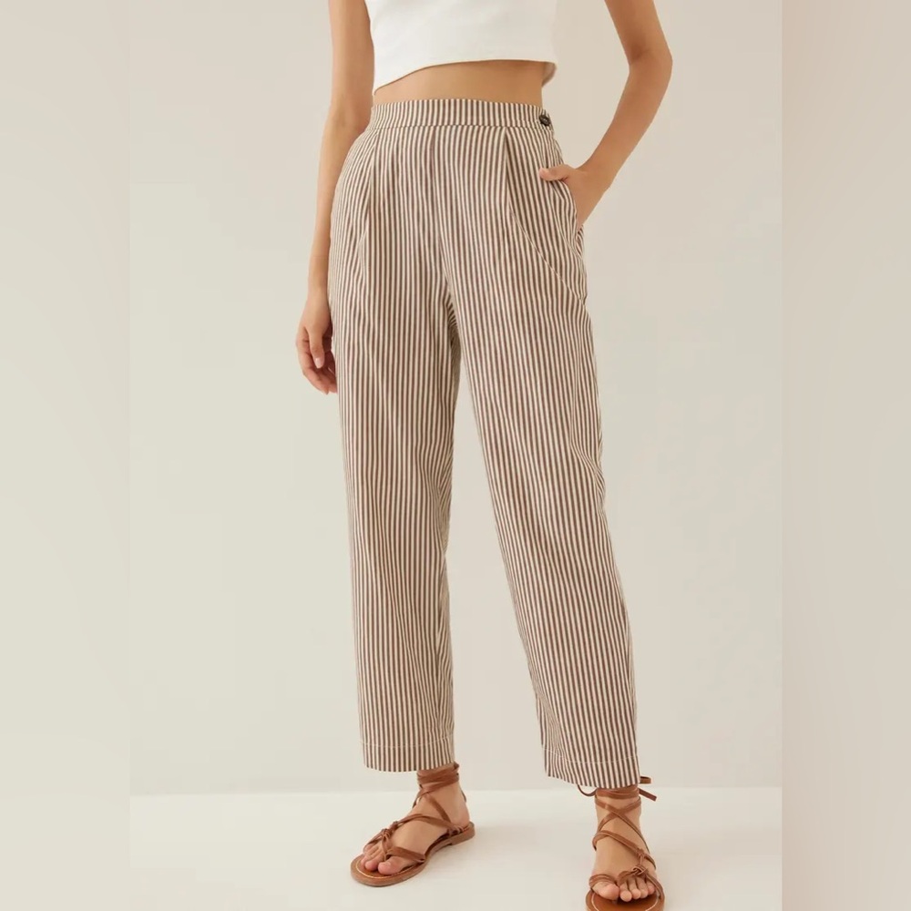 Love Bonito Grenda Elastic Striped Peg Leg Pants